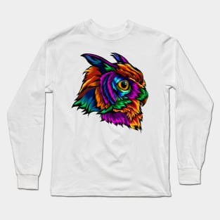 colorful owl Long Sleeve T-Shirt